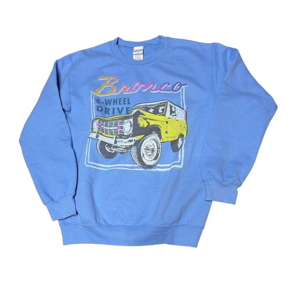 JUNK FOOD BRONCO 4WD FORD FLEECE CREW SWEATSHIRT size XS